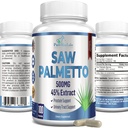 余分強さはPalmetto - 45%のエキスの前立腺の補足、毛の成長、非GMO、100カプセルのためのFrequentの排尿、DHTのブロッカーを見ました