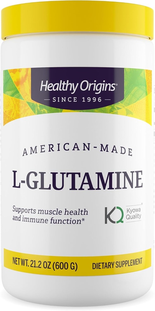 健康な起源 L グルタミン (アメリカ メイド、非 GMO)、21.2 オンス