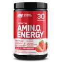 最適栄養アミノエネルギー - 緑茶、BCAA、アミノ酸、ケトフレンドリー、グリーンコーヒーエキス、エネルギーパウダー - ジューシーなイチゴバースト、30サービング(パッケージ5月Vary)