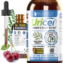 Uricel - 高度な尿酸サポート&クレンジングサプリメント - ジョイント&腎臓サポート - より良い吸収のための液体配達 - タルトチェリー、Chanca Piedra、Celery Seed&Turmeric - 2 fl oz