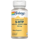 SOLARAY 5-HTP Plus St John's Wort - 30 Enteric-Coated Capsules - 100mg - 30サービング