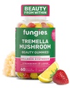 Fungies Tremellaのきのこのグミー、混合されたいちご及びレモン味 - 大人のサポートのためのマッシュルームの草の補足のガミー コラーゲンの統合、健康な皮及び健康な老化 - 美のグミー60のサービング