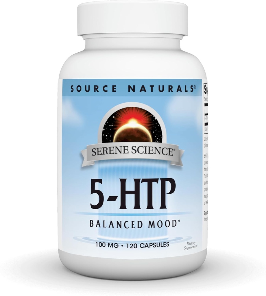 源のNaturalsのSereneの科学5-HTP、100のmg - 120のカプセル