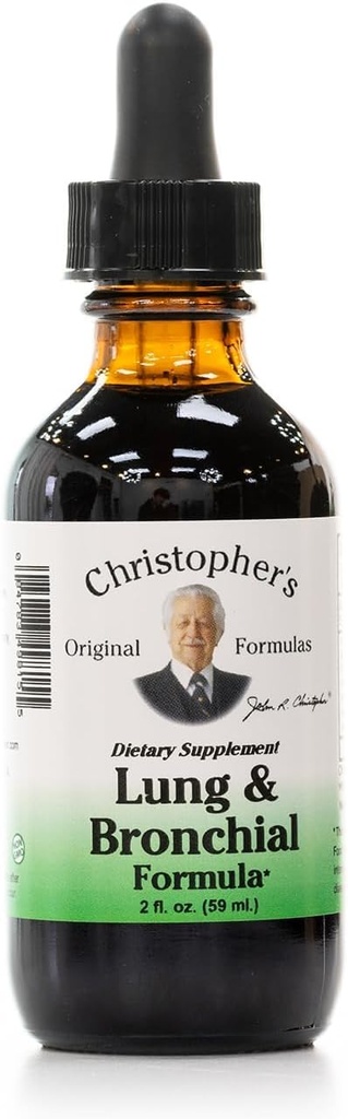Christopher's Original Formulas Lung & Bronchial Formula, 2 oz Liquid - Natural Respiratory Support