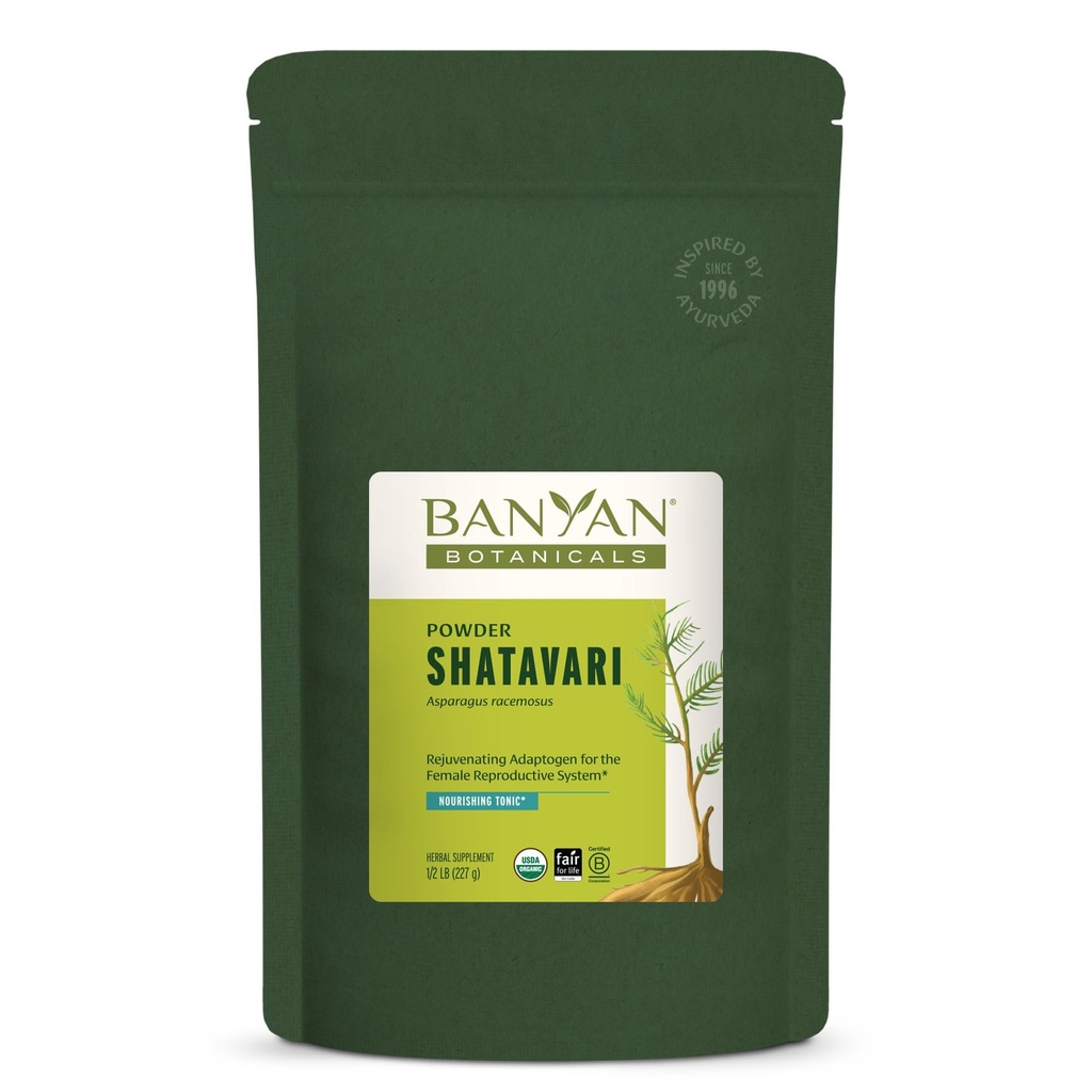 バンヤン植物のShatavariパウダー - 有機アスパラガスRacemosus Rootパウダー - 健康な生殖システムをサポートする適応剤トニックを若返らせる* - 1/2ポンド。 - 非GMO持続的に供給ビーガン