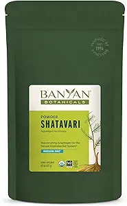 バンヤン植物のShatavariパウダー - 有機アスパラガスRacemosus Rootパウダー - 健康な生殖システムをサポートする適応剤トニックを若返らせる* - 1/2ポンド。 - 非GMO持続的に供給ビーガン
