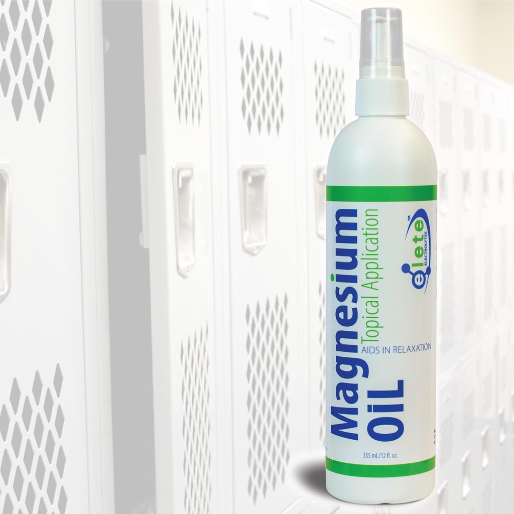 eleteの純粋なマグネシウムのオイルのスプレー、大きい12ozのびん、フィート、足、筋肉湿気および痛み、加速のワークアウトの回復のためのマグネシウム オイル(余分大きい- 12 Oz)