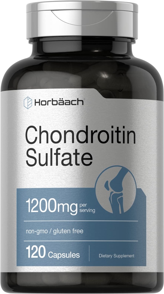 ホルバーチコンドロイチン硫酸1200mg | 120カプセル | ノンGMO&グルテンフリーサプリメント