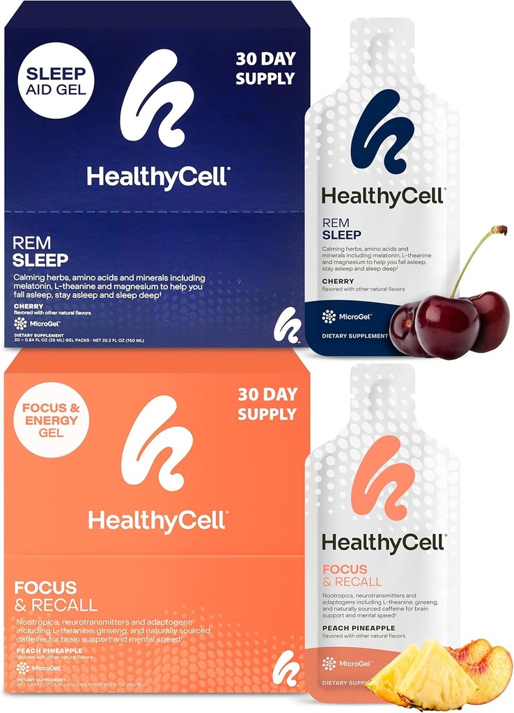 HealthycellのREMの睡眠の援助の補足+の焦点及び記憶及び焦点の束のための頭脳の補足を思い出して下さい