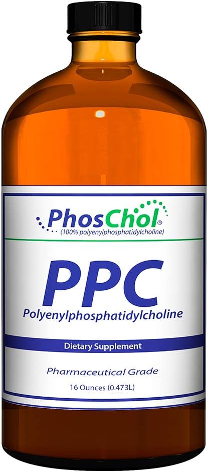Nutrasal PhosChol PPC Polyenyl PhosphatidylCholine Choline Supplement 3000mg Liquid 16 oz