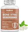 NuBest Bone Xtra - 植物ベースの骨の強さ、StrontiumのブーストはStrontiumのクエン酸塩、Calcium、海洋の藻、リン、ビタミンC、K2、D3を基づかせていました | 最大カルシウム吸収 | 1か月の供給