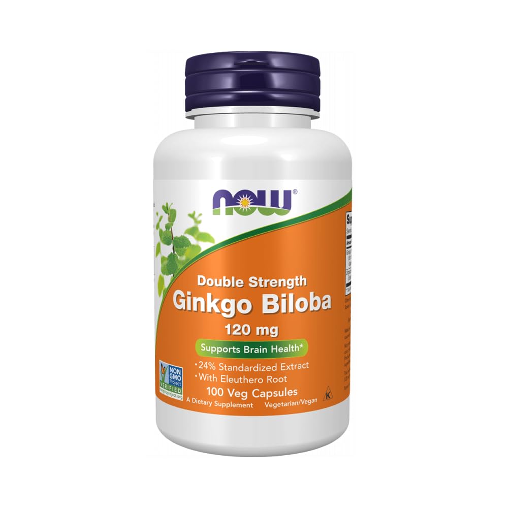 NOWの食糧GinkgoのBiloba、120のmg、100の野菜のカプセル