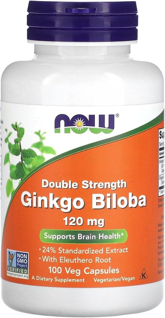 NOWの食糧GinkgoのBiloba、120のmg、100の野菜のカプセル
