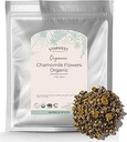 Starwest Botanicals Organic Chamomile 花全体 - 乾燥ロースリーフハーブティー、ハーブローション、ベーキング、エジプト、認定コーシャ、非GMO - バルク1ポンドバッグ