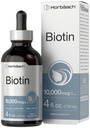 ホバハチビオチン液が10000mcg | 4 fl oz | ベリーフレーバー | ベジタリアン・ノンGMO・グルテンフリー対応サプリメント