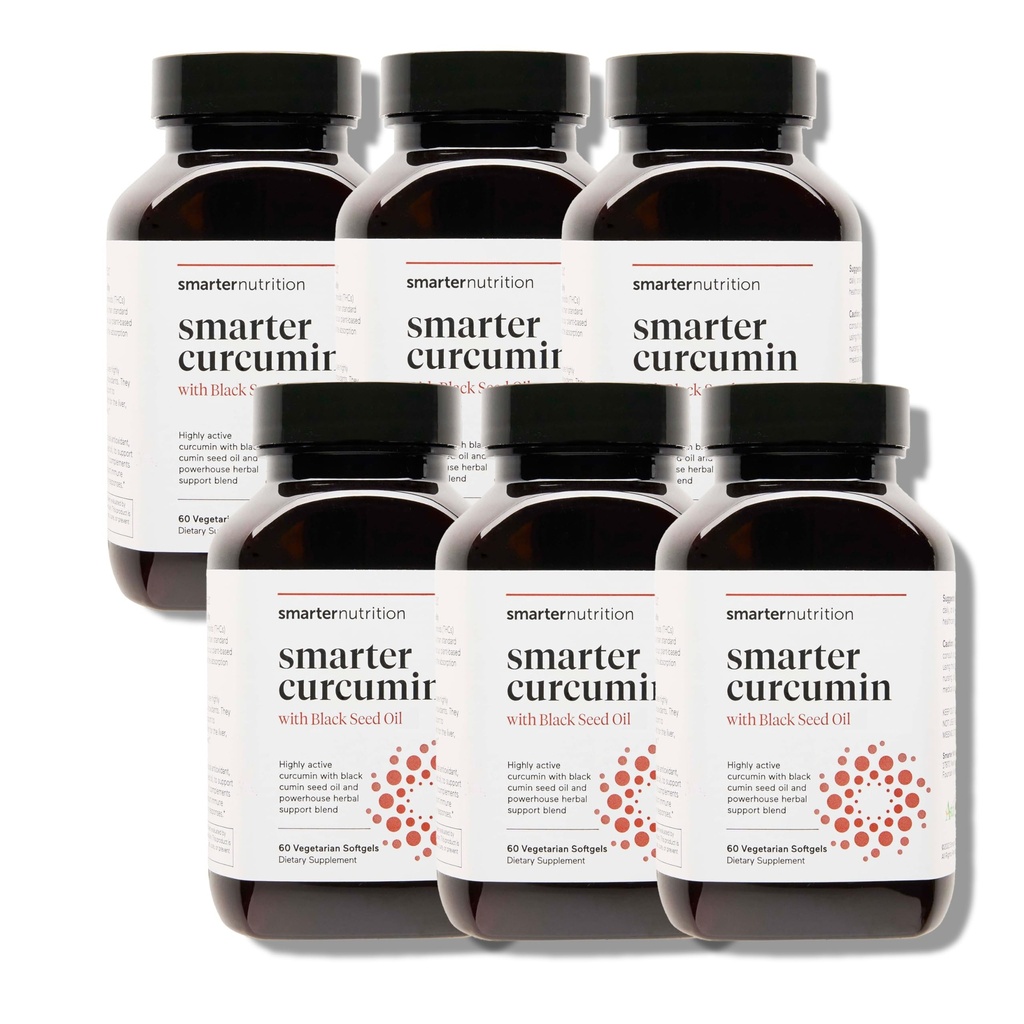 よりスマートな栄養のクルクミンのSoftgels - ビーガン高い吸収400のmgのクルクミンの補足は95%のTetrahydrocurcuminoids +接合箇所及び免疫の健康のための黒い種のオイル及びジンジャーに標準化しました- 360 Ct