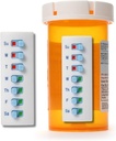 皮および棒は12 +の詰め物、Pill/Medication/Vitamin/Pet Medの追跡者のために再使用可能な、あなたのびん、オルガナイザーなし、曲げられた背部(白い、2パック)に添付します