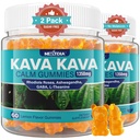 カヴァ ・ カヴァ ・ ガミー, 砂糖無料カルム ・ グミーズ w/Rhodiola rosea, Ashwagandha, L-テアニン, GABA, リラックスのためのメラトニンフリー カバ ブレンド, カルムとフォーカス - カバ パウダー カプセルの代替, ビーガン 120 Ct