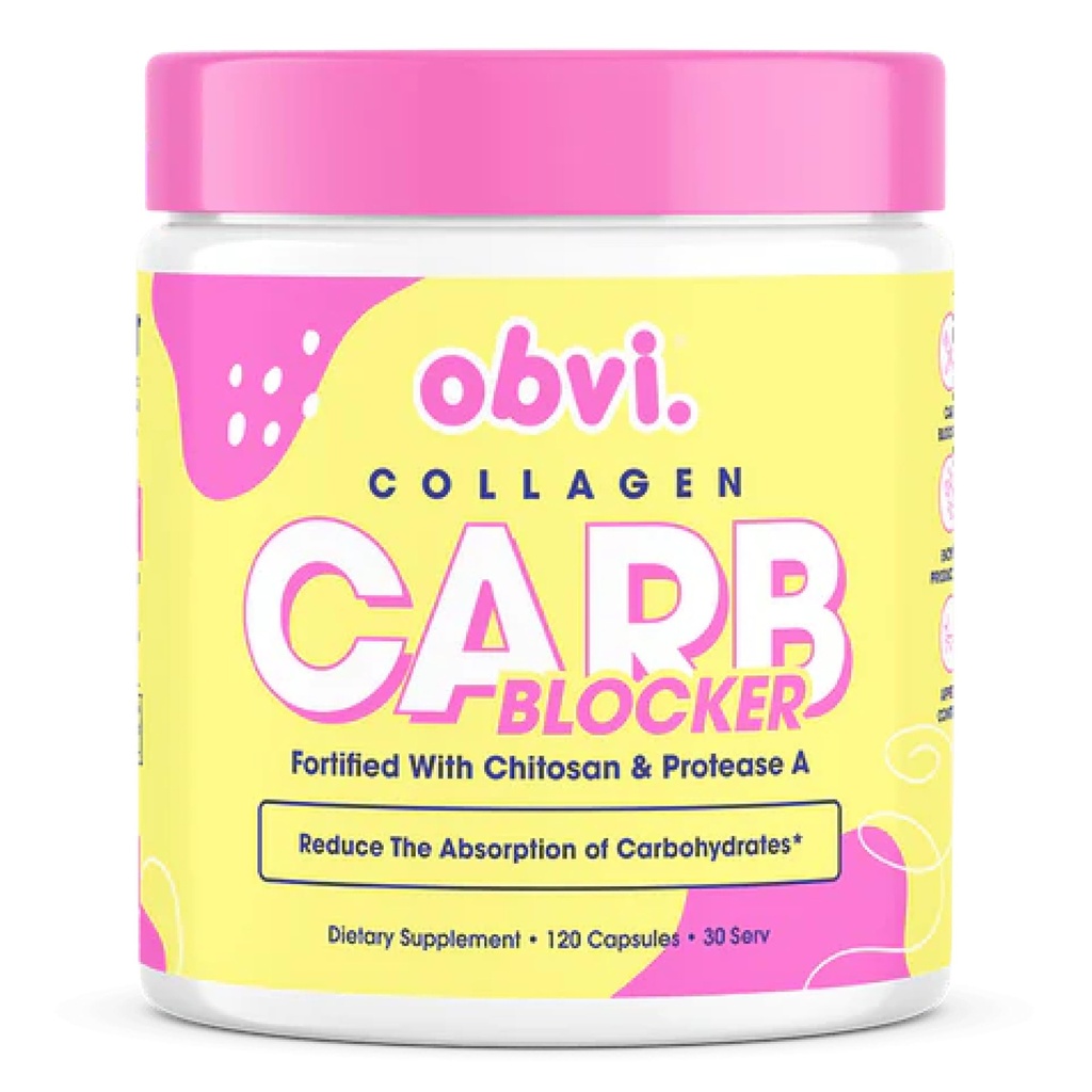 Obvi Guilt-Free Carb Blocker | フィットネス・ゴールをサポート | カラブ吸着ブロッカー(ホワイト・腎臓豆エキス付) | 120カプセル、30サービング
