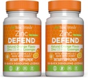 Basic Brands – Zinc Orange Defend - 100 Lozenges - Natural Orange Flavor Zinc–Lozenges - Immune Boost, Cold Relief, Non-GMO, Zinc Acetate & Vitamin C - 2-Pack