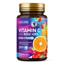 バラHIPSと自然ChewableビタミンCによって構築 - 1000mg免疫サポートサプリメント - 非GMO、グルテンフリー、ビーガン - エネルギー&コラーゲンブーストのための強力な抗酸化剤 - オレンジ味 - 60錠