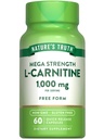 Nature's Truth L-Carnitine 1000mg | 60カプセル | メガ強度 | 無料フォーム | GMO&グルテンフリーサプリメント