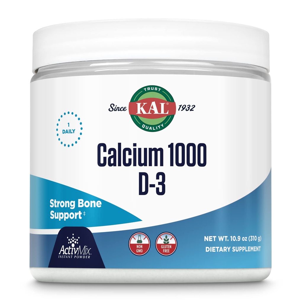 KALのカルシウム ビタミンD-3のActivMix、粉のCalciumの補足、Bioavailableカルシウム乳酸塩およびグルコネート、骨の健康サポート、非吸収性、非GMOのグルテンフリー、60日の保証、31のサービング、10.9のoz