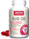 Jarrow Formulas Krill Oil - Phospholipid Omega-3 Complex with Astaxanthin - 60 Softgels - 30 Servings - Supports Lipid Management, Metabolism, Brain & Heart Health - EPA & DHA - Gluten Free - Non-GMO