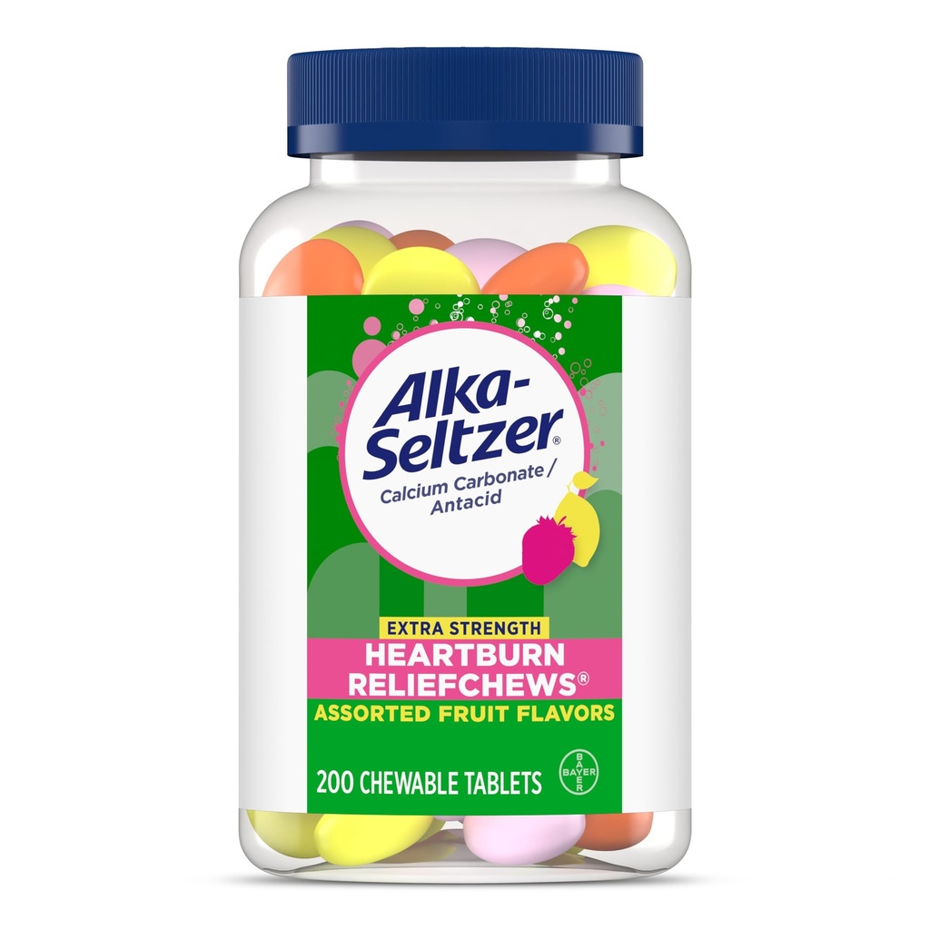 Alka-Seltzer の余分強さの胸当ての救助の咀嚼、速い心焼け及び酸の消化管の救助のためのアントエイド 行くと、200 Ct