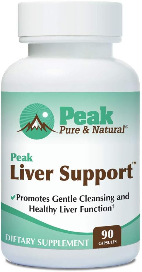Peak Pure & Natural Peak Liver Support Milk Thistle Based Liver Support Supplement | Liver Cleanse and Detox | 90 Capsules