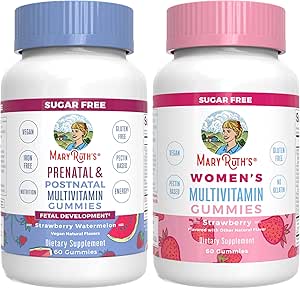 MaryRuth Organics Prenatal Postnatal Multivitamin Gummies (いちご) & Women's | USDA Organic | ビタミン・飼料・美容・免疫 | ヴィーガン・ゼラチン