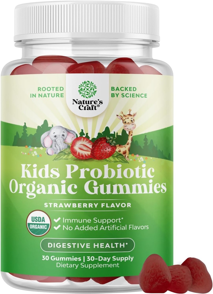 免疫ブースターキッズプロバイオティックグミー - 乳頭のSubtilis Probiotic for Kids Upset Stomachボディクレンジング免疫ブーストとコロンデトックス - 便秘救済と消化の健康ビタミンGummy