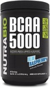 NutraBio BCAA 5000パウダー - ビーガン発酵BCAA - リーンマッスル成長をサポート, 回復, 持久力 - 60 サービング - ブルーラズベリー