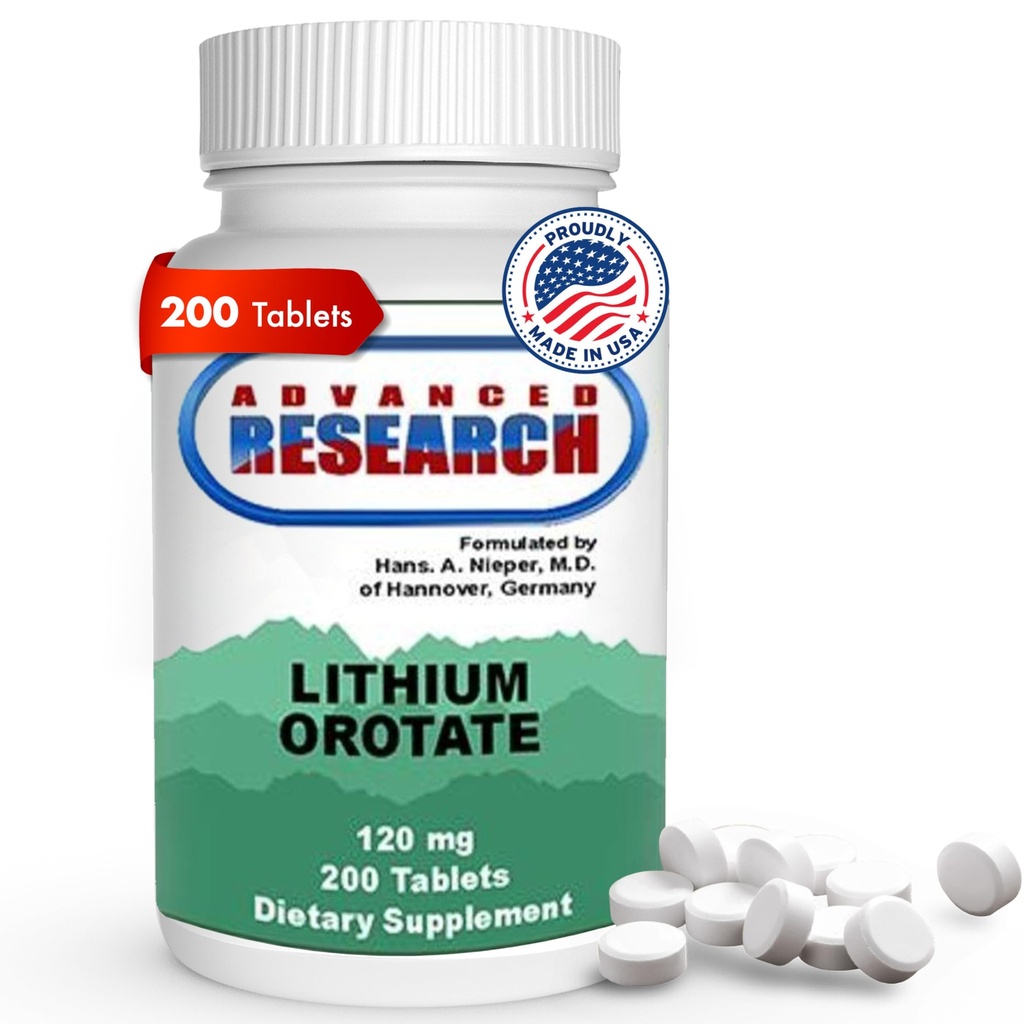 博士. ハンスニッパーリチウムオロット5mg, 200カウント, ラボテスト, 非GMO, グルテンフリー, ビーガンフレンドリー, 脳の健康をサポート