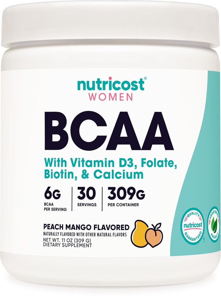 女性のためのNutricost BCAA(ピーチマンゴー、30のサービング) - 女性のために具体的にフォーミュラ - 非GMOとグルテンフリー