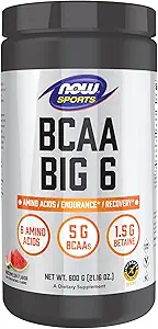 NOWの食糧スポーツの栄養物、BCAA (磨かれたチェーン アミノの酸)大きい6、スイカの味、600グラム