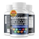 グルコサミンのコンドロイチンの硫酸塩のMethylsulfonylmethane Hyaluronic酸のターメリンのジンジャー ビタミンC、D3の黒いペッパー-150のカプセル-米国で作られる