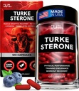 人のためのTurkesteroneの補足-筋肉成長のための有機性Turkesteroneの補足w/Fadogia Agrestis Pterostilbeneの 複雑なTurkesteroneの粉  120のTurkestroneのビーガンカプセル1のパック