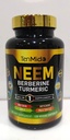 ニームリーフサプリメント - 8in1フォーミュラ - Berberine、Turmeric、聖バジル、Amla、アーティチョーク、ミルクアコール、ブラックペッパーと組み合わせる - 免疫サポート - 4ヶ月の供給のための120カプセル