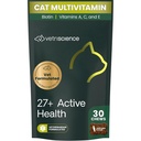 VetriScience 27+ 活性健康咀嚼, 猫と子猫のためのNu猫の毎日のマルチビタミン, バランスの取れたビタミン, ミネラルと抗酸化剤, 健康とウェルネスサポート, 魚, 30 カウント