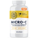 Vimergy Micro-C® ビタミン C カプセル – カプセルあたり 500 mg, サポート免疫健康*, コラーゲンの生産を促進します。, 健康なボン*をサポートします。, コーシャ, ビーガン & グルテンフリー, 値サイズ 300 カプセル