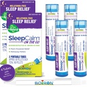 Boiron SleepCalm On The Go Sleep Aid for Deep, Relaxing, Restful Nighttime Sleep - Melatonin-Free と Non Habit-Forming - 80 Count per Tube - 4 Tube と Blue Pen