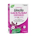 Nature's Way Cold+Fluリリーフ、Umcka、Severity、Multi-Symptomリリーフ、ホメオパシー、フェニレフリンフリー、非眠気、ベリーフレーバー、20Chewableタブレット(パッケージ5月Vary)