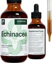 Echinacea 4 の fl の oz の液体のエキス - 有機性根、葉、花、種 - 自然な草の補足 - ボディ、免疫システム サポート チンキ - 高い効力の低下 - 90 日の供給 - 家族のサイズ