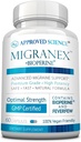 承認された科学 Migranex - Migraine & Headache - マグネシウム、Feverfew- 60 カプセル - パック 1 - ビーガン