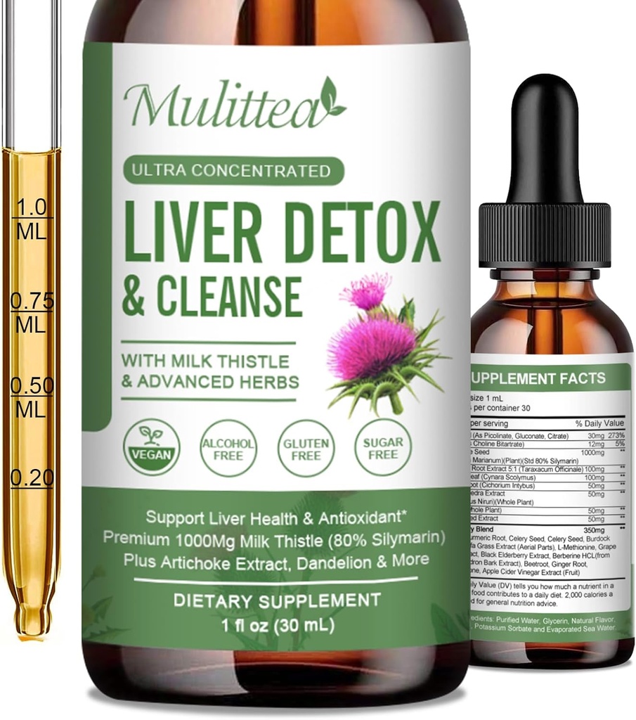 肝臓の健康の液体の低下-アーティチョーク ミルクのこの薬のSilymarinのエキス、Dandelion、Turmeric、Berberineがw/21のPotent Herb-Nutrientsを更新するサポート レバーの清潔なデトックス及び修理-
