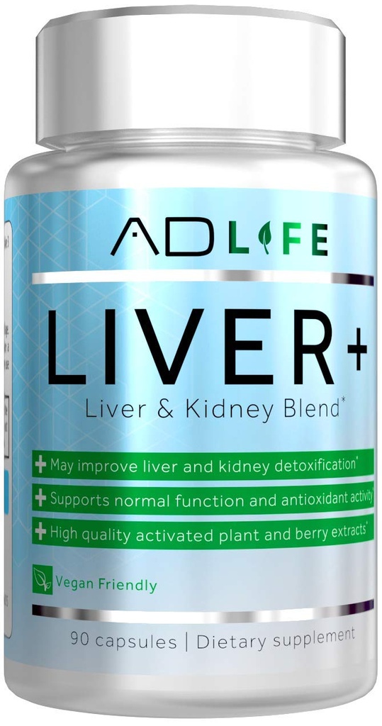 プロジェクトの AD の肝臓+ の肝洗剤及びデトックス、肝臓の補足(90 のカプセル)