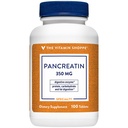 ビタミンShoppeパンクレアチン500MG、天然消化酵素サプリメント、脂肪、タンパク質、炭水化物(100錠)の消化をサポート
