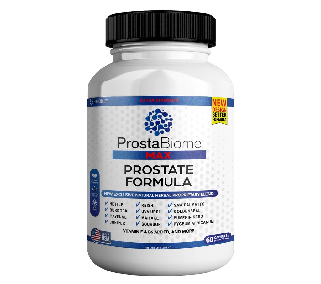 ProstaBiome Maxの前立腺サポート方式、Sw Palmetto、60カプセル、30日の供給が付いている自然な草のブレンド(1)