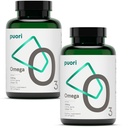 Puori Omega 3魚油の補足 - 2000mg Omega 3脂肪酸、1250mg EPA及び500mg DHAサポート中心、頭脳及び目の健康- IFOS の証明される- 240 Softgels の超純粋で及び Burpless の野生の捕獲された魚油